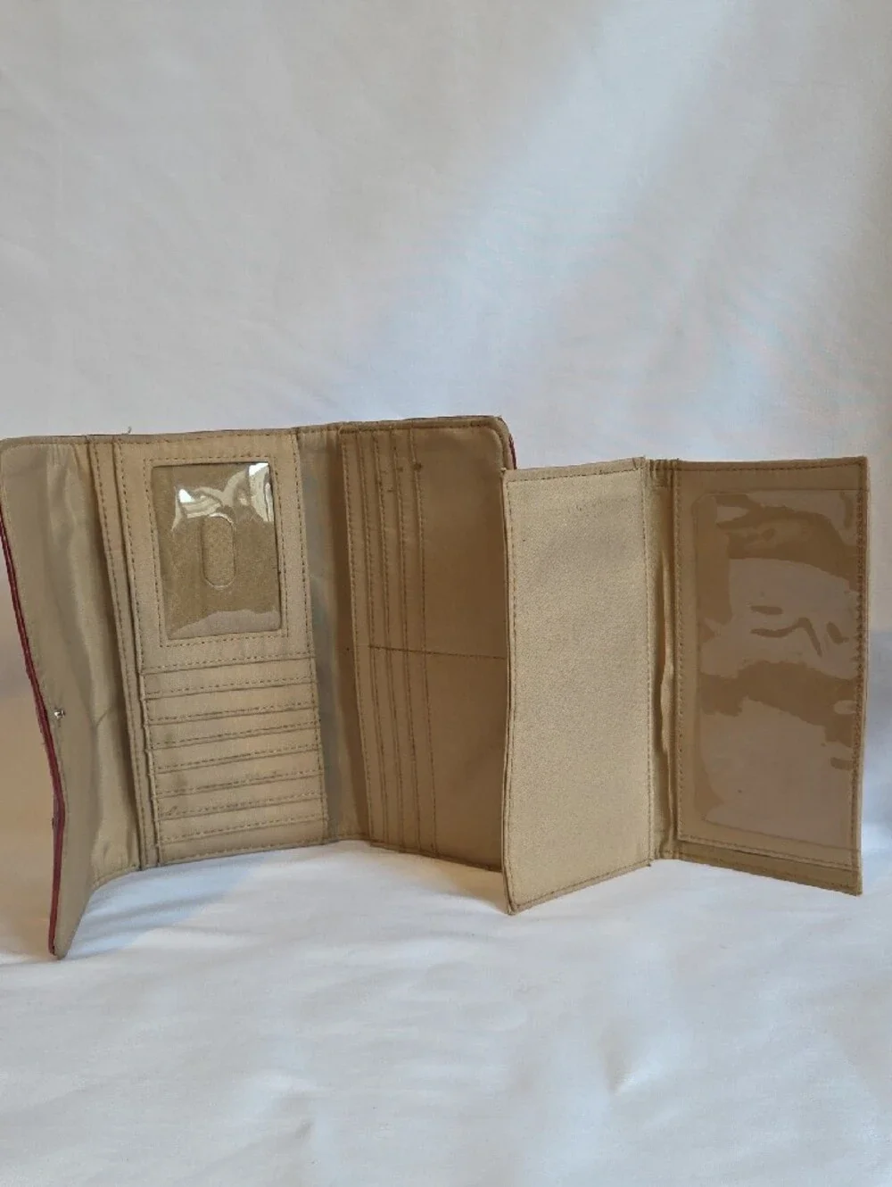 Nine West Red Leather Lace-Accent Wallet